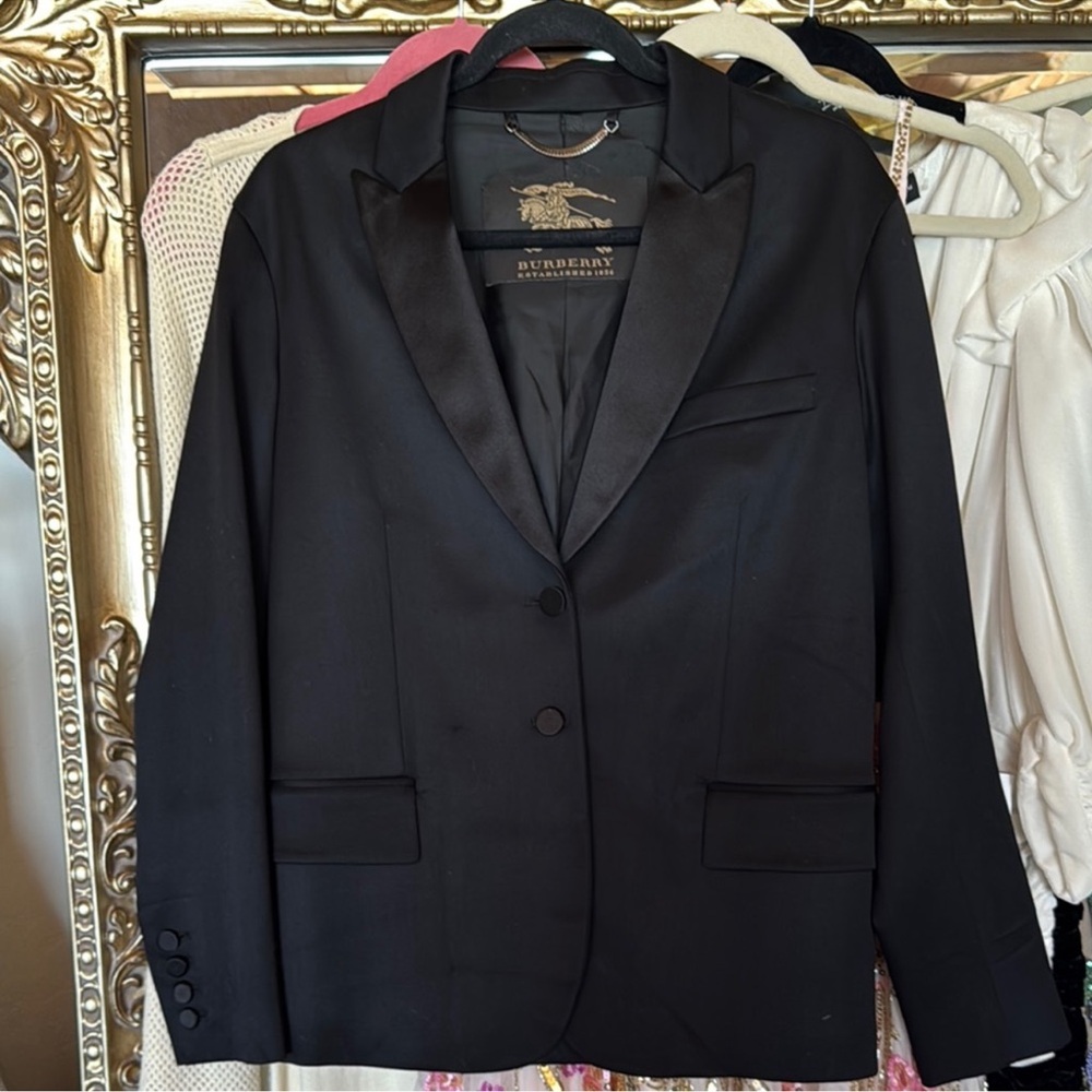Burberry Black Tuxedo Elegant Formalwear